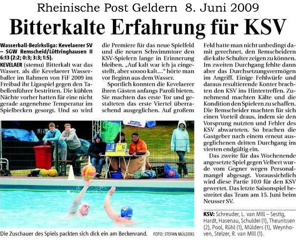 Wasserball KSV-Remscheid 8. Juni 2009