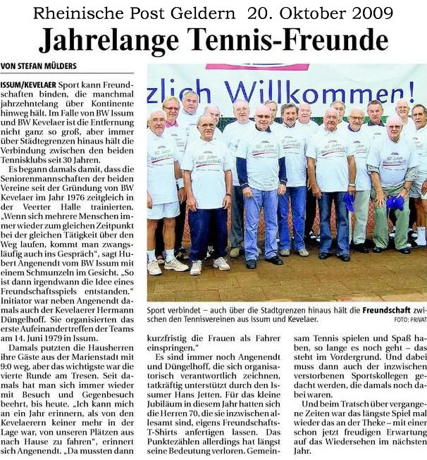 091020 Tennisfreundschaft Issum-Kevelaer