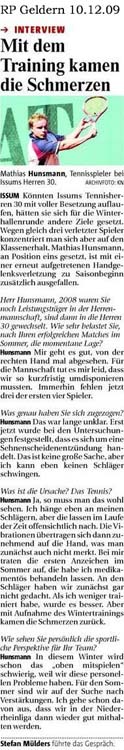 091210 Interview Mathias Hunsmann