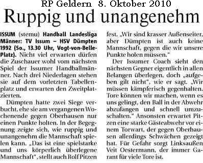 101008 Ruppig und unangenehm (Vorschau Handballmänner)