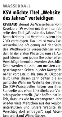 110505 KSV möchte Titel Website des Jahres verteidigen