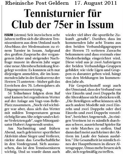 110817 Tennisturnier für Club der 75er in Issum