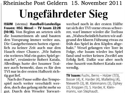 111115 Ungefährdeter Sieg