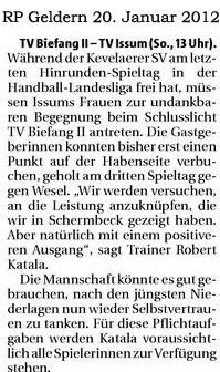 120120 Vorschau Handballfrauen Issum