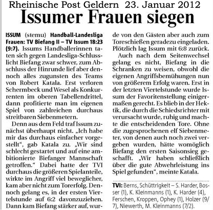 120123 Issumer Frauen siegen