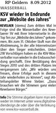 120908 KSV wieder in Endrunde zur „Website des Jahres“