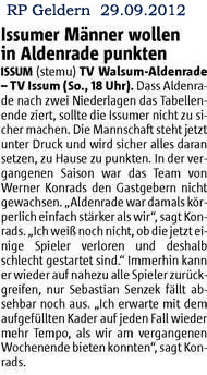 120929 Issumer Männer wollen in Aldenrade punkten