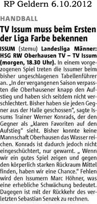 121006 TV Issum muss beim Ersten der Liga Farbe bekennen