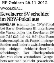 121126 Kevelaerer SV scheidet im NRW-Pokal aus