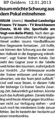 130112 Issum möchte Schwung aus dem Pokal mitnehmen