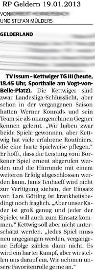 130119 Handballmänner Issum