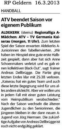 130316 ATV beendet Saison vor eigenem Publikum