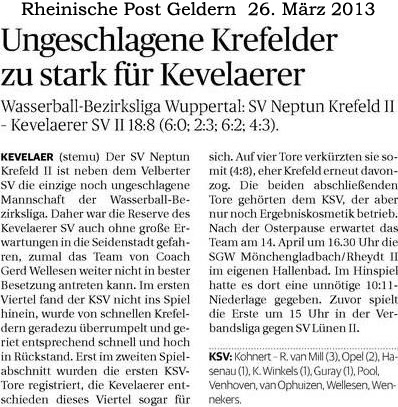 130326 Ungeschlagene Krefelder zu stark für Kevelaerer