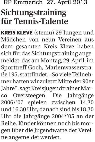 130427 EMM Kreissichtung Tennisjugend