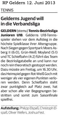 130612 Gelderns Jugend will in die Verbandsliga