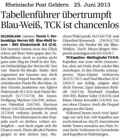 130625 Tabellenführer übertrumpft Blau-Weiß, TCK ist chancenlos