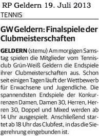 130719 GW Geldern: Finalspiele der Clubmeisterschaften