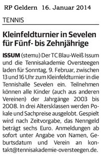 140116 Kleinfeldturnier in Sevelen für Fünf- bis Zehnjährige