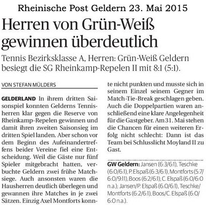 150523 Herren von Grün-Weiß gewinnen überdeutlich