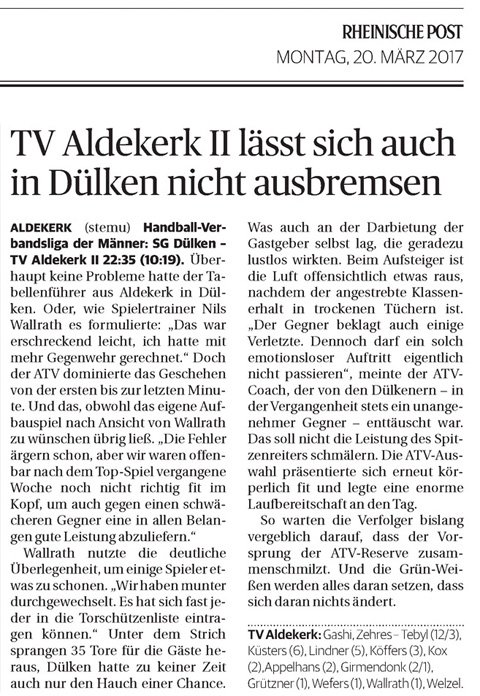 170320 TV Aldekerk II lässt sich auch in Dülken nicht ausbremsen