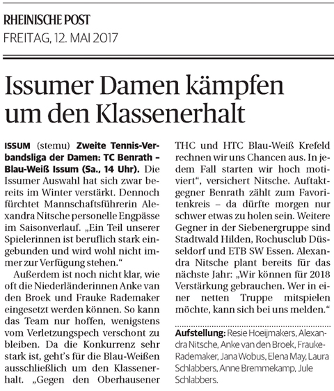 140512 Issumer Damen kämpfen um den Klassenerhalt