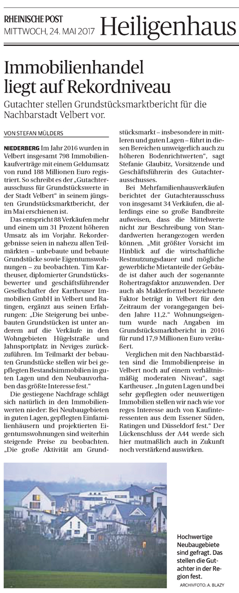 170524 Immobilienhandel liegt auf Rekordniveau