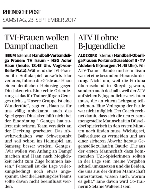 170923 Frauen Issum / Frauen ATV II