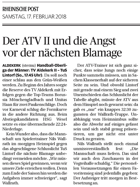 180217 Der ATV II und die Angst vor der nächsten Blamage