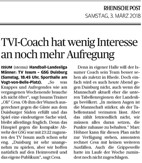 180303 TVI-Coach hat wenig Interesse an noch mehr Aufregung