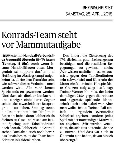 180428 Konrads-Team steht vor Mammutaufgabe