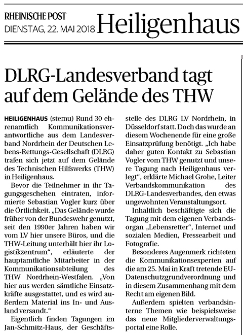 180522 DLRG-Landesverband tagt auf dem Gelände des THW