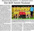 100917 Der KSV betritt Neuland