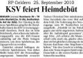 100925 KSV feiert Heimdebüt