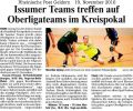 101119 Issumer Teams treffen auf Oberligateams im Kreispokal
