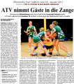 110124 ATV nimmt Gäste in die Zange (Gemeinschaftsartikel Handballfrauen)