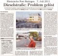 110707 Dieselstraße: Problem gelöst