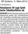 120305 Kevelaerer SV sagt Spiel beim Tabellenführer ab