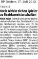 120717 Kreis schickt sieben Spieler zu Bezirksmeisterschaften