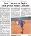 121024 Jakob Houben am Beginn einer großen Tennislaufbahn