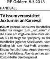 130208 TV Issum veranstaltet Juxturnier an Karneval