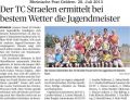130720 Der TC Straelen ermittelt bei bestem Wetter die Jugendmeister