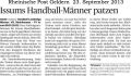 130923 Issums Handball-Männer patzen