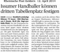 140412 Issums Handballer können dritten Tabellenplatz festigen