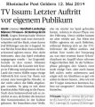 140512 Letzter Auftritt vor eigenem Publikum