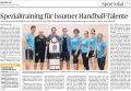 140818 Spezialtraining für Issumer Handball-Talente