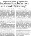 140929 Straelener Handballer noch weit von der Spitze weg