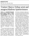 160129 Trainer Marco Tobae setzt auf ausgeschlafene Spielerinnena