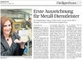 160406 Erste Auszeichnung für Metall-Dienstleister