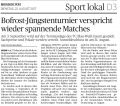 170822 Bofrost-Jüngstenturnier verspricht wieder spannende Matches