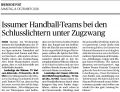 181208 Is­su­mer Hand­ball-Teams bei den Schluss­lich­tern un­ter Zug­zwang